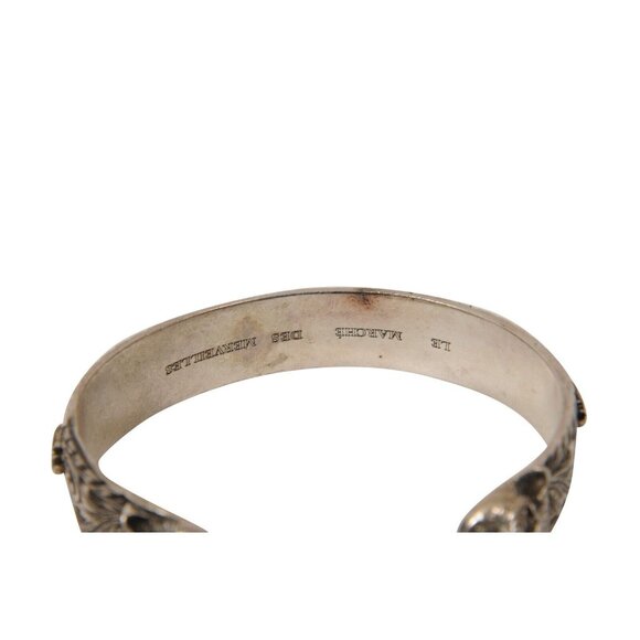 Gucci Tiger Head Le Marche Des Merveilles Bracelet 18 925 Sterling SilverBangle - Picture 6 of 9